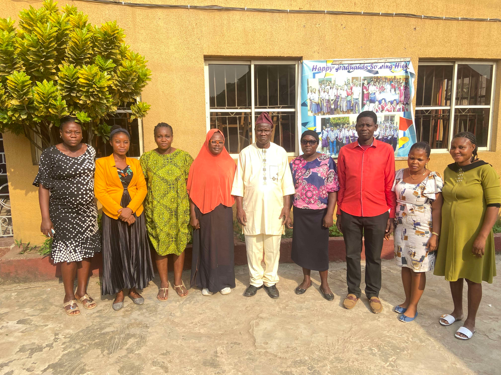 Director with teachers